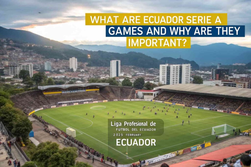 What Are Ecuador Serie A Games and Why Are They Important?
